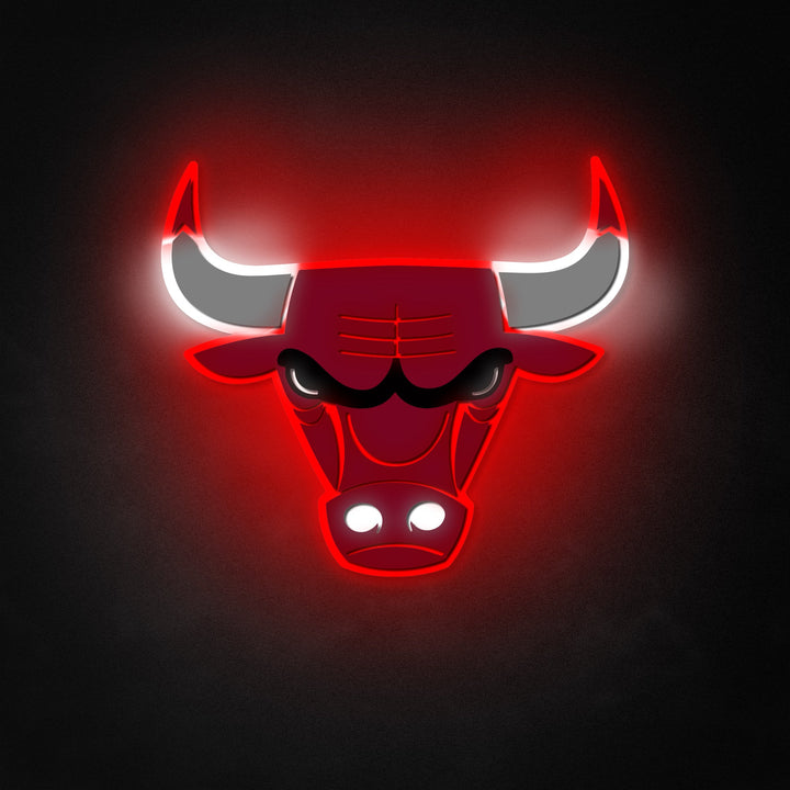 "Bulls" Neon Like Sign