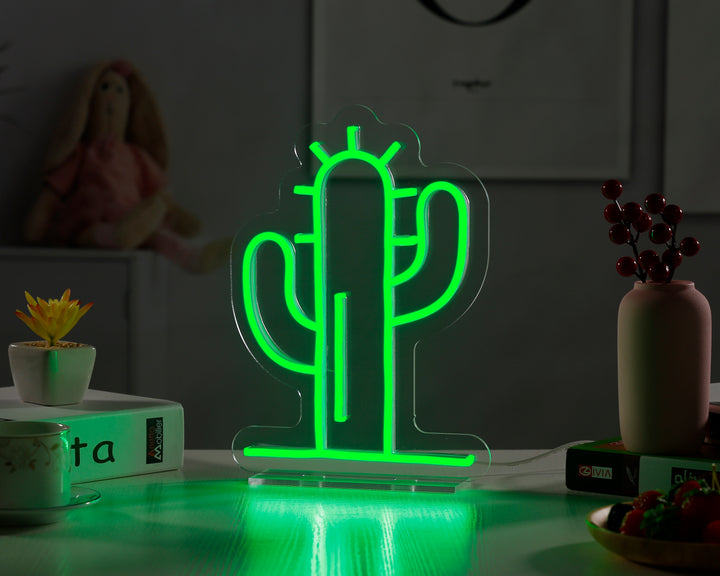 "Cactus" Desk LED Neon Sign