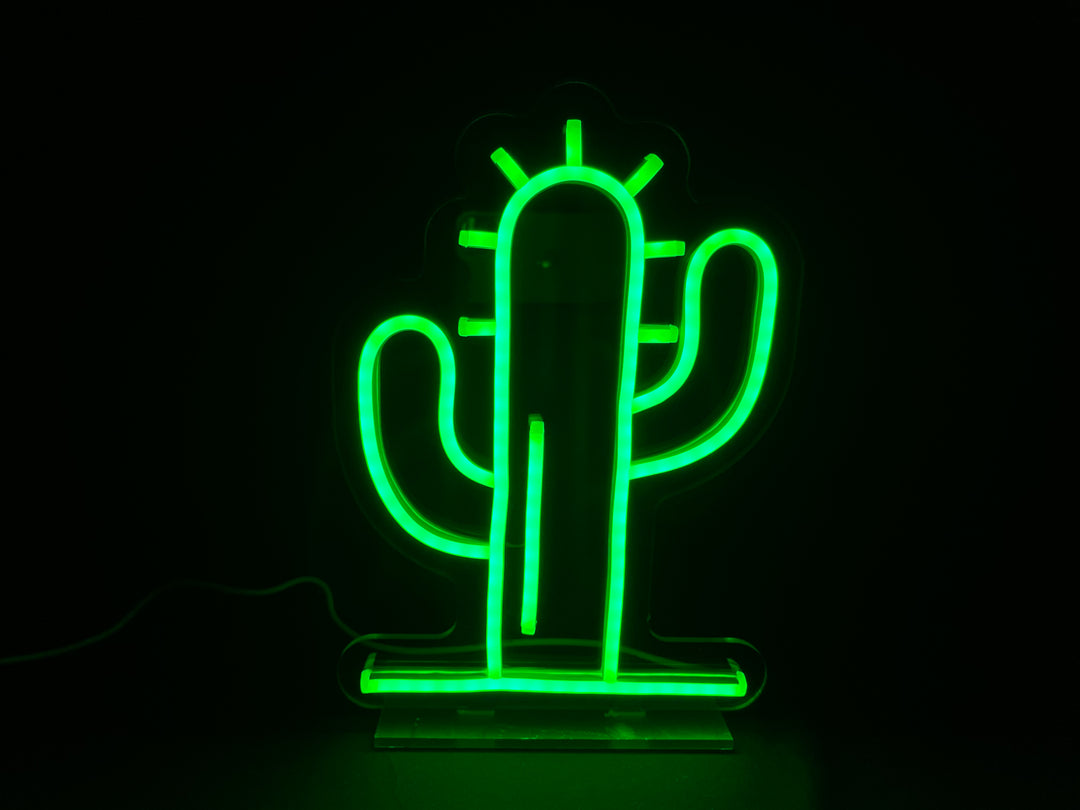 "Cactus" Desk LED Neon Sign