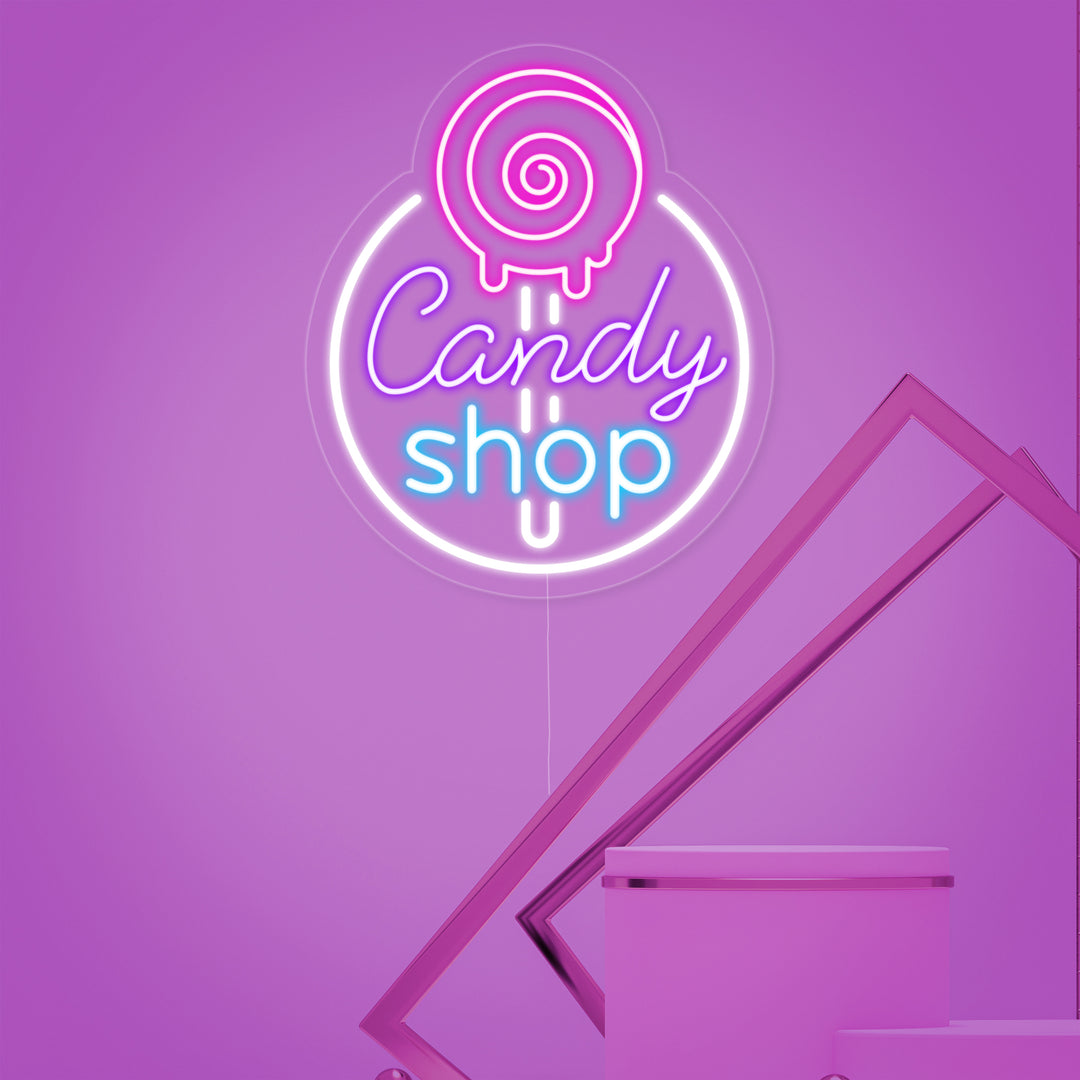 "Candy Shop" Neon Sign