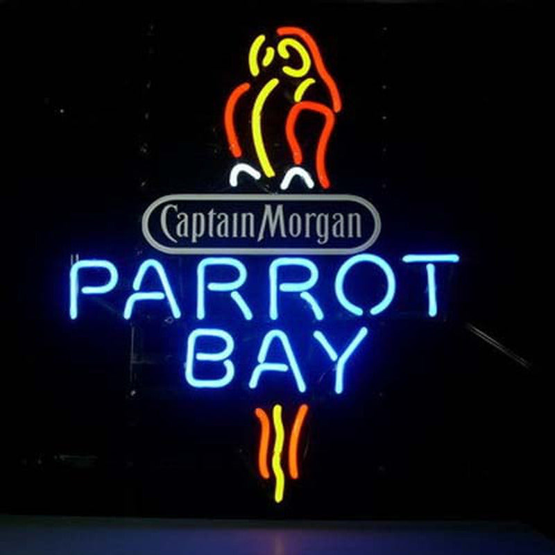 "Parrot Bay Morgan Bar" Neon Sign, Captain Bar Neon Sign, Beer & Bar Neon Sign