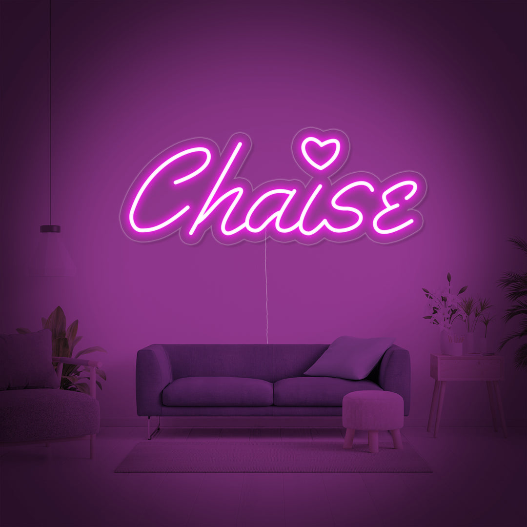 Chaise Neon Sign