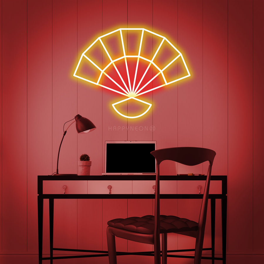 "Chinese Element Fan" Neon Sign