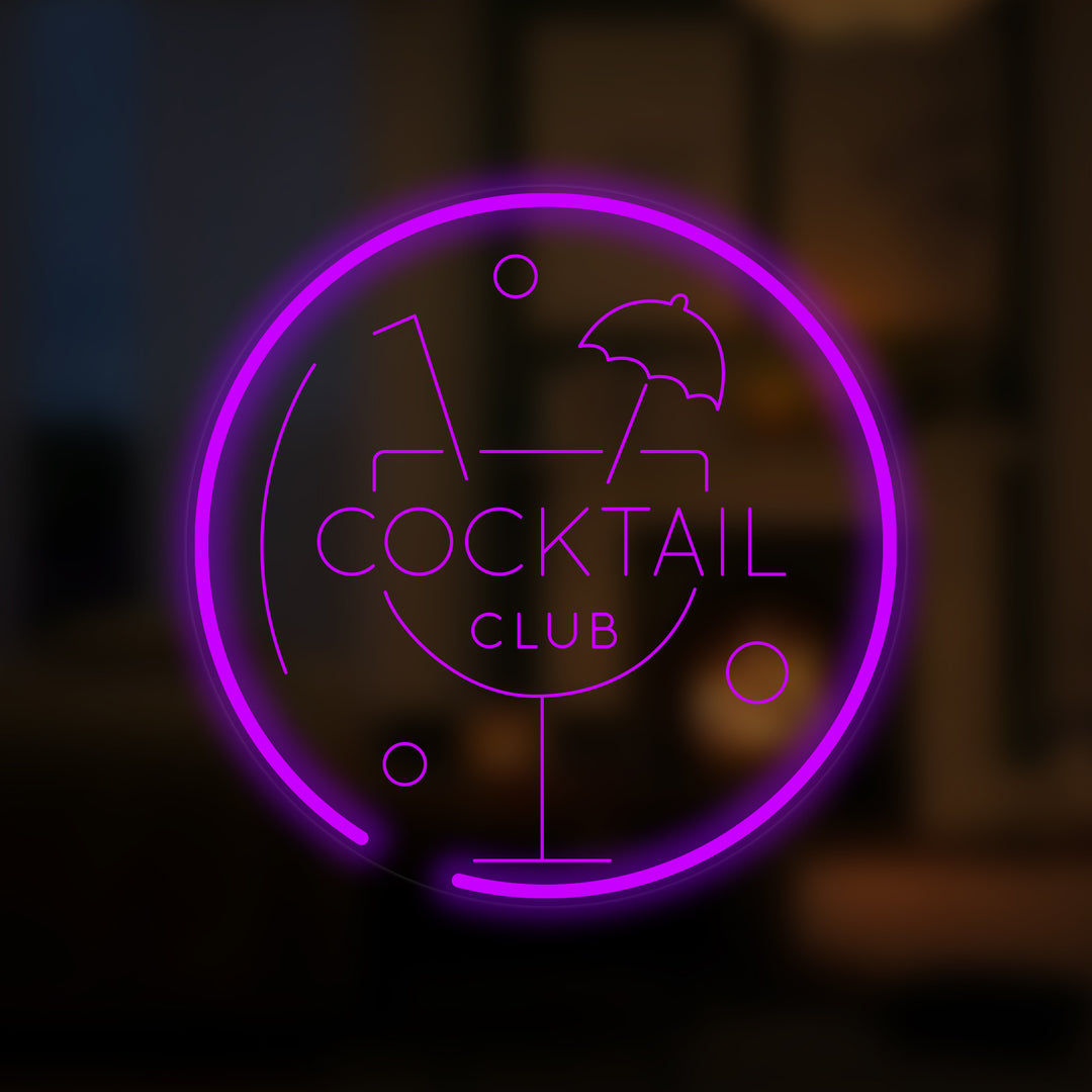 "Cocktail Club" Mini Neon Sign