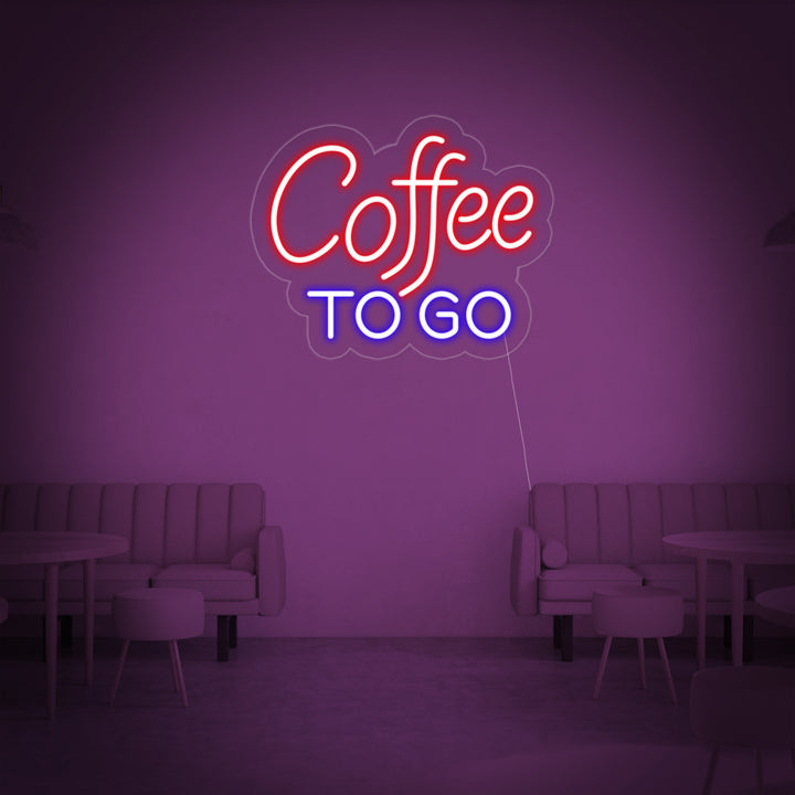 "Coffee To Go Restaurant" Neon Sign