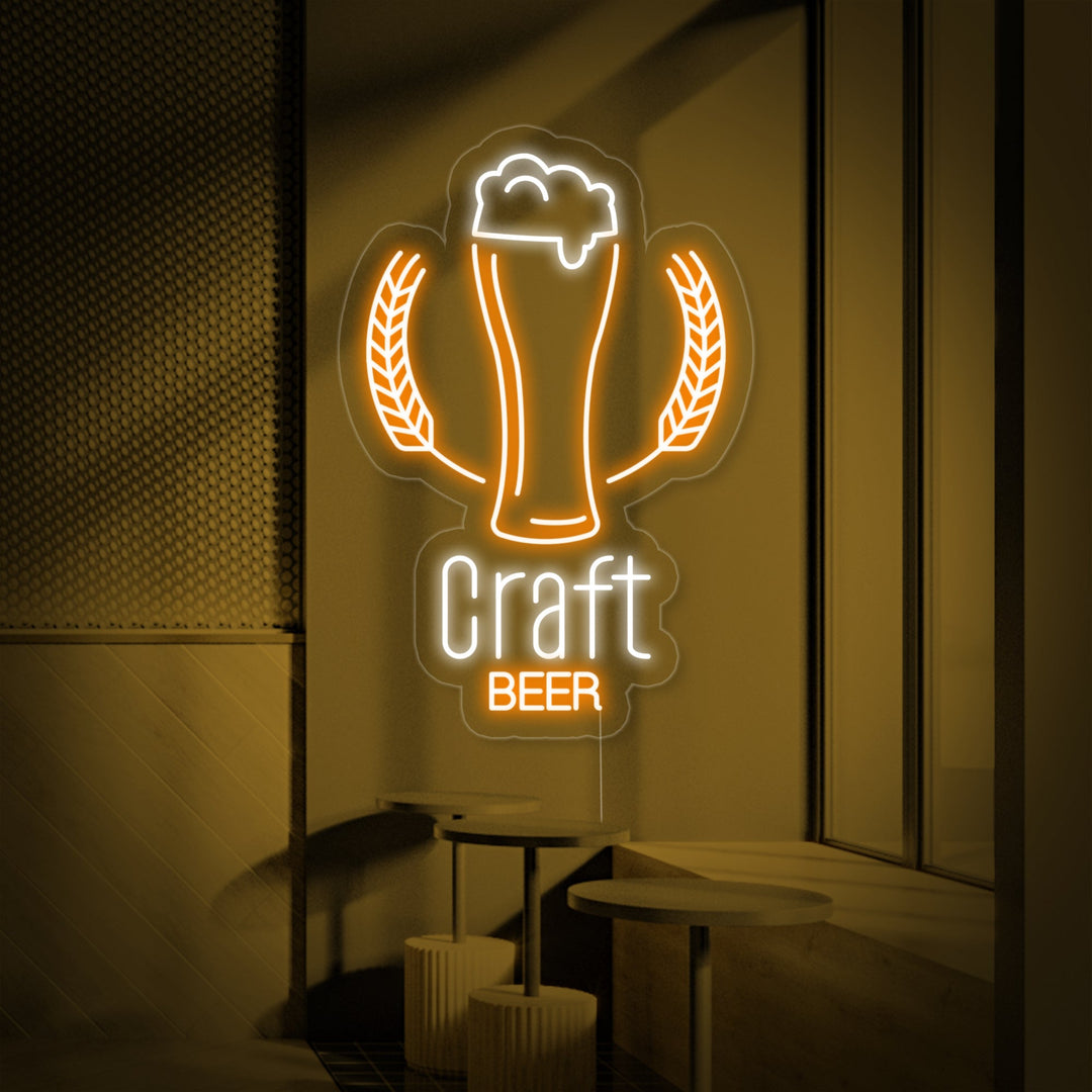 "Craft Brewery Beer" Neon Sign