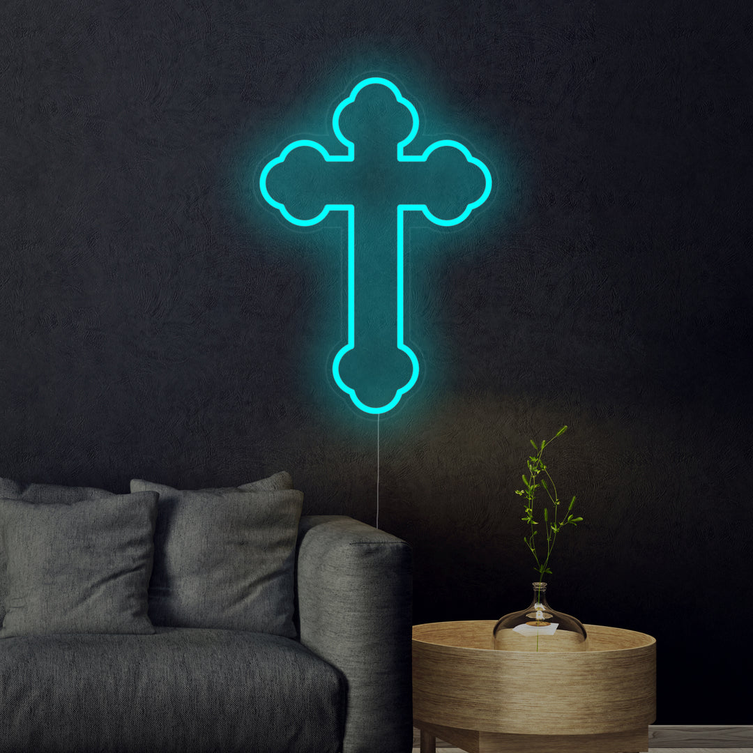 "Cross Crucifix Jesus" Neon Sign