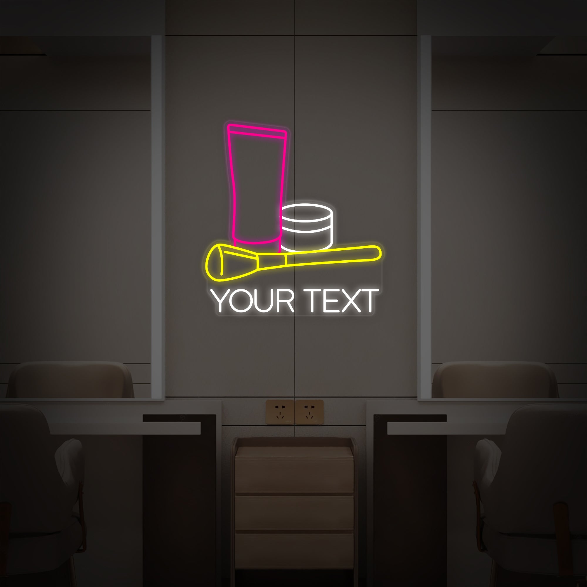 Custom Cosmetic Makeup Beauty Salon Neon Sign - HAPPYNEON – HAPPYNEON.COM
