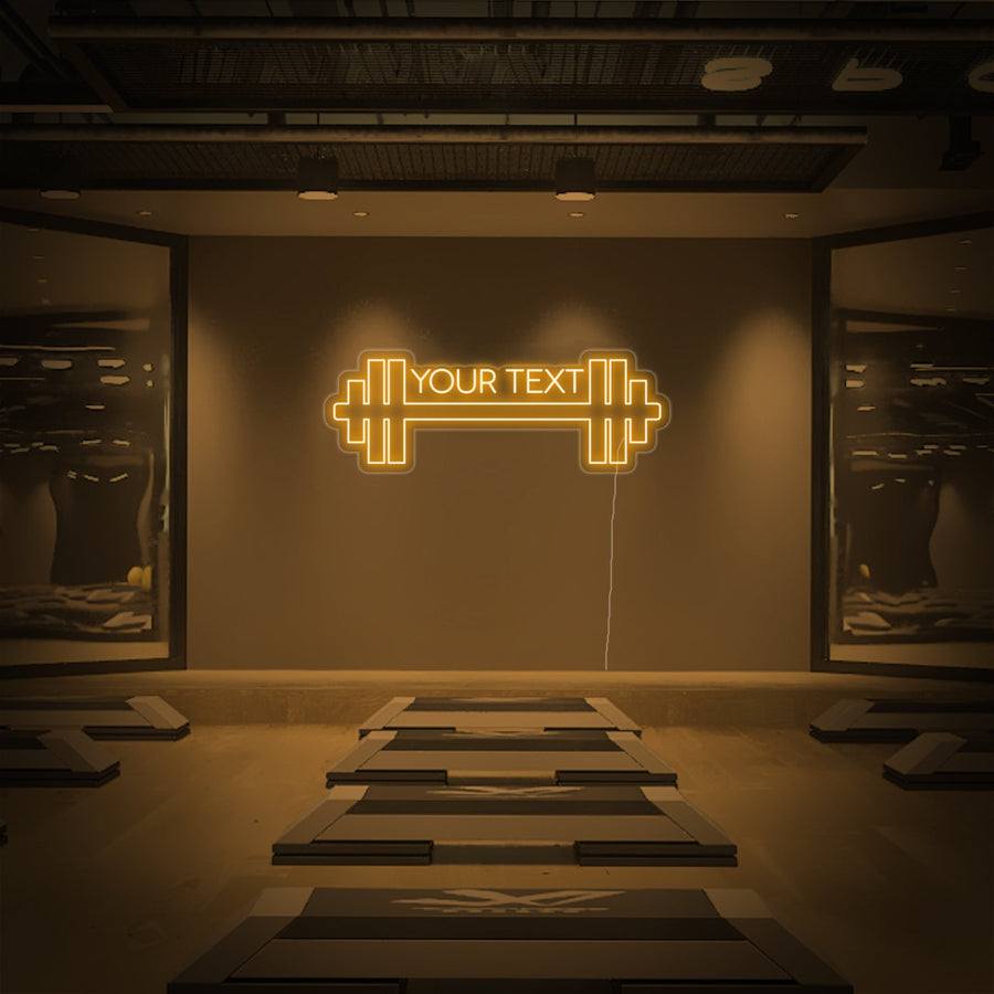 "Custom Your Text Gym, Custom Fitness, Custom Gym" Neon Sign