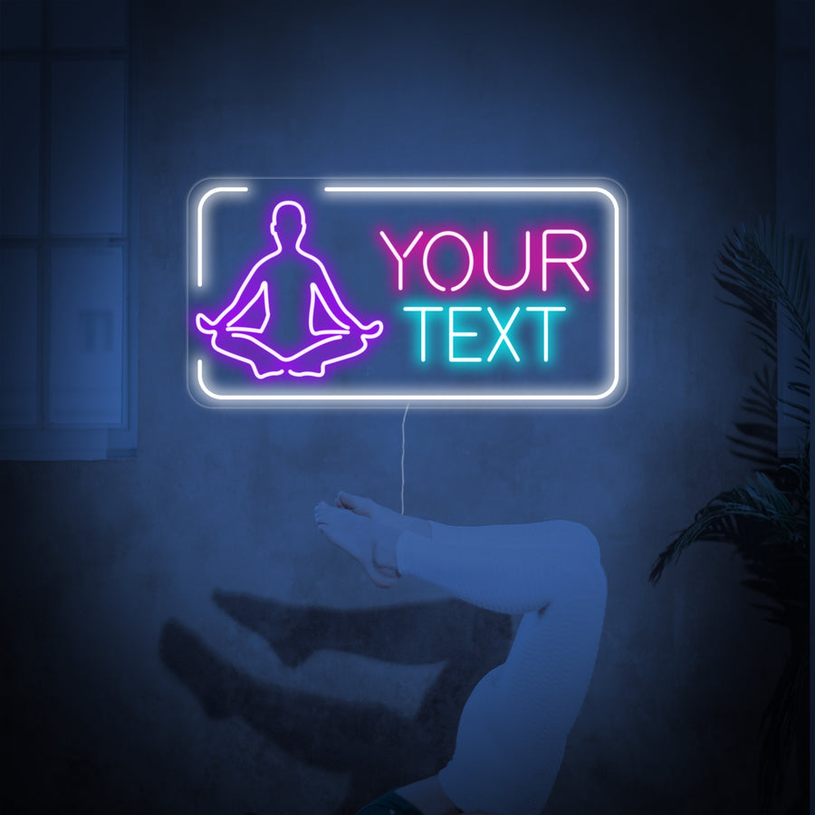 "Custom Your Text Yoga Club" Neon Sign