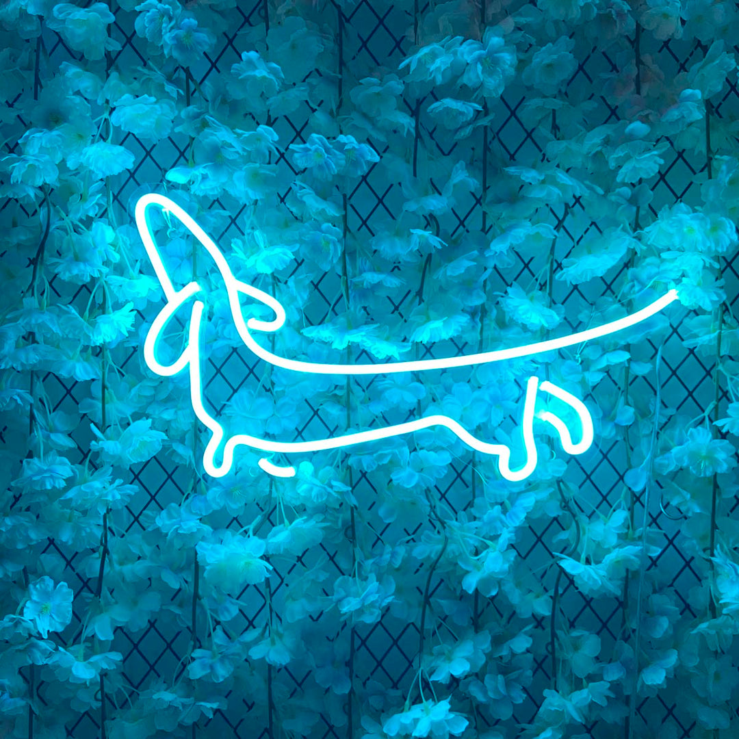 "Dachshund Dog" Neon Sign