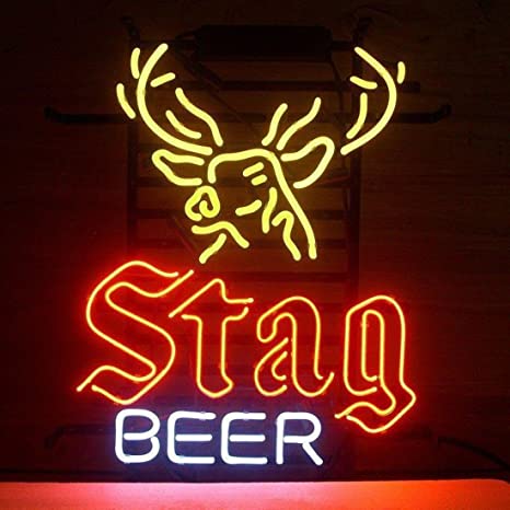 "Deer Stag Beer" Neon Sign