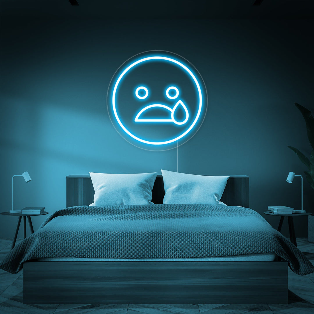 Emoji Sleeping Neon Sign