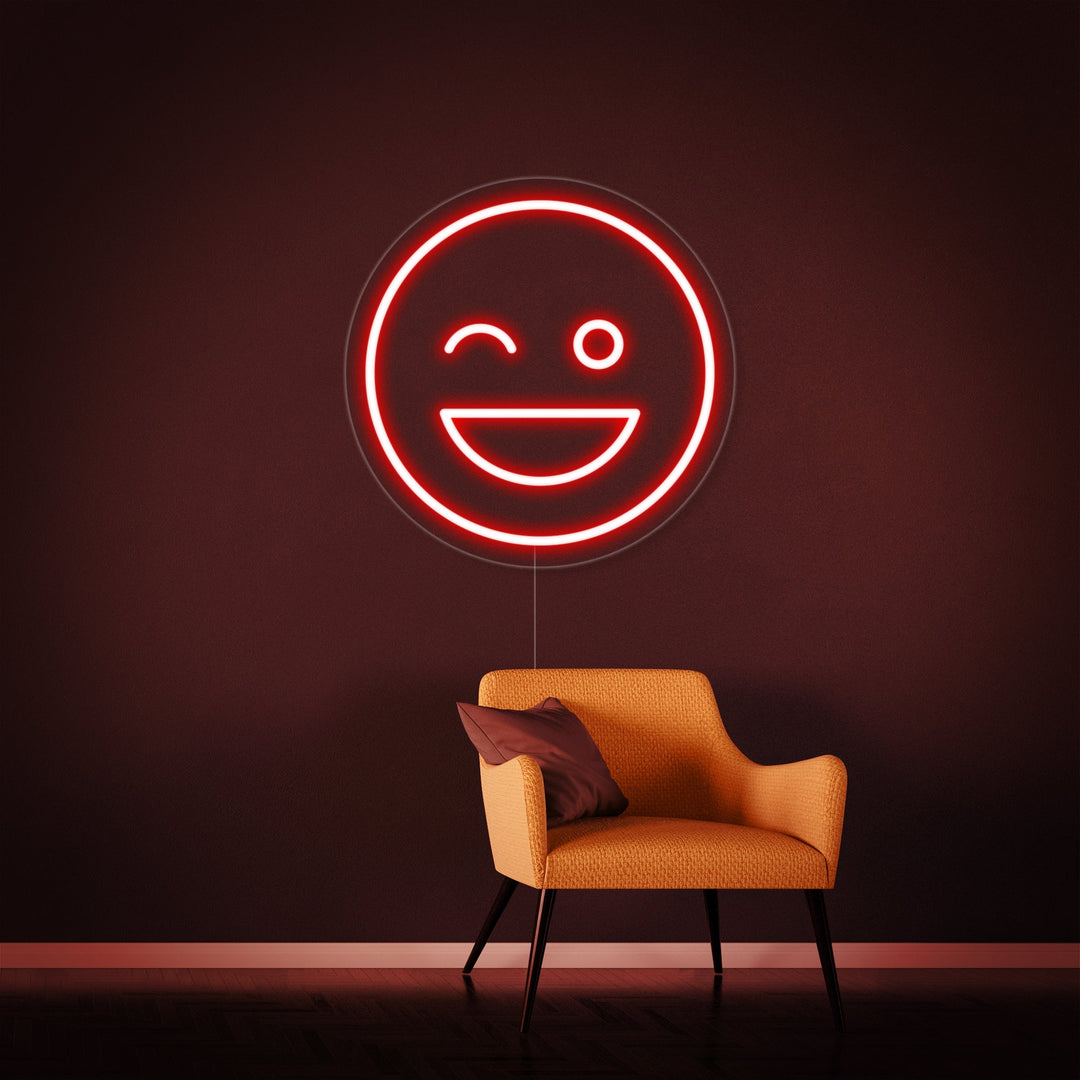 "Emoji Smiling" Neon Sign