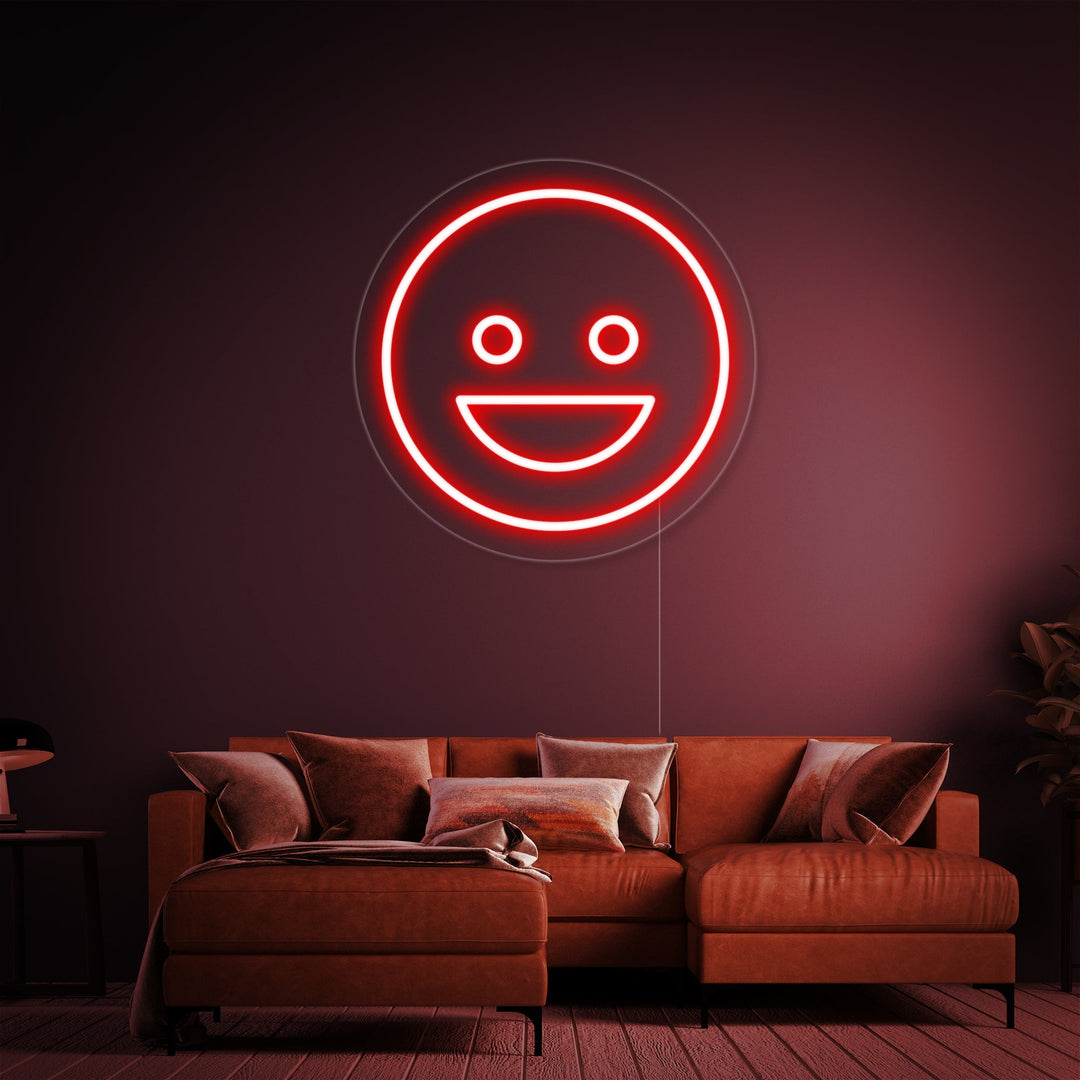 "Emoji Smiling" Neon Sign