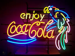 Enjoy Coke Parrot Neon Sign