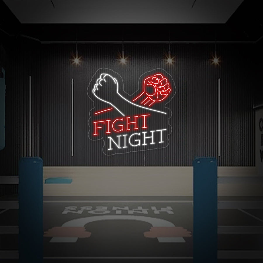 "Fight Night" Neon Sign