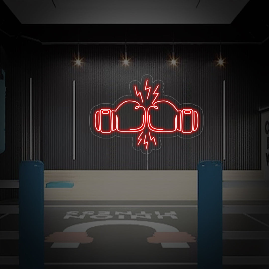 "Fighting Boxing" Neon Sign