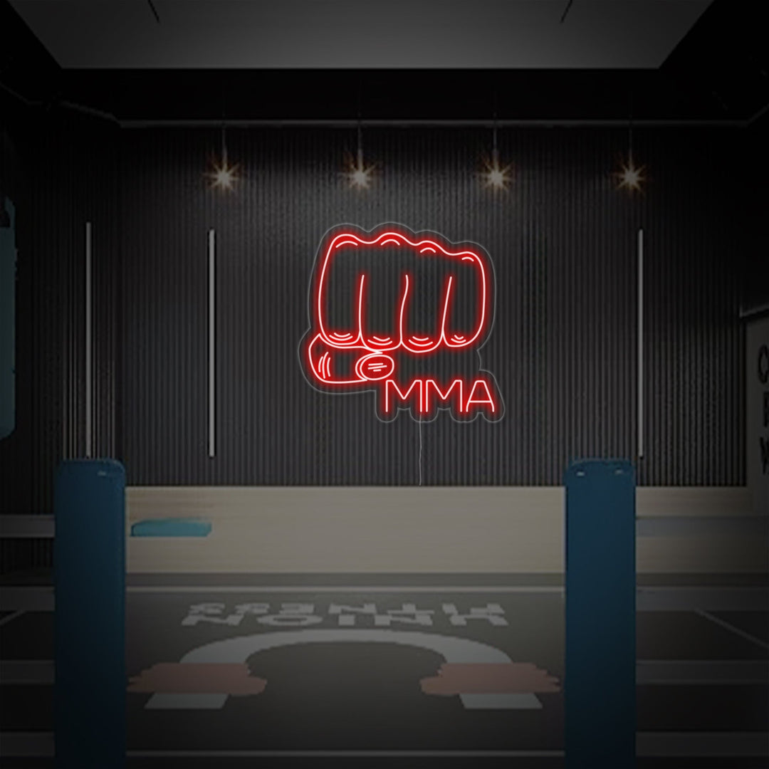 "Fist MMA" Neon Sign
