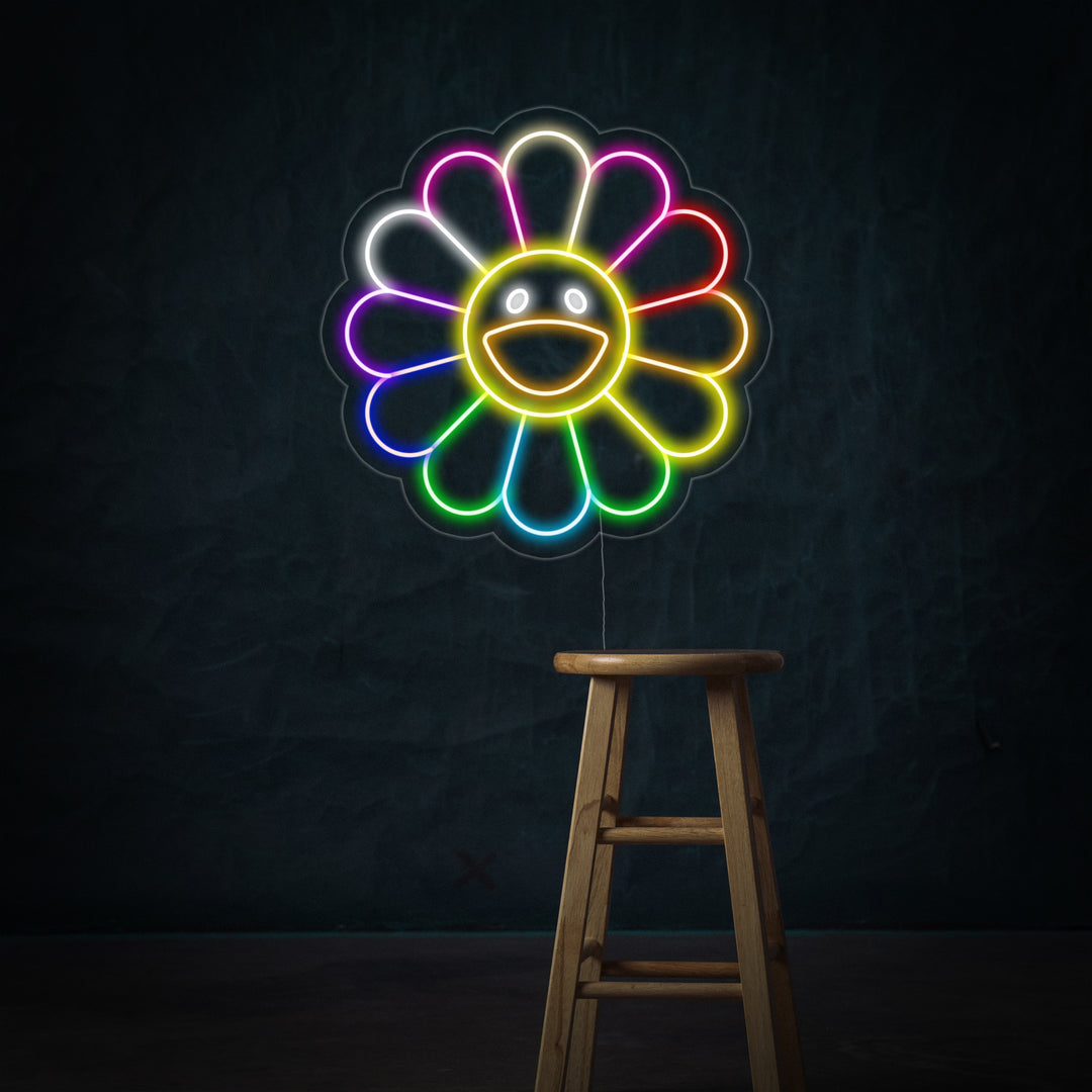 "Sun Flower by TM" Neon Sign