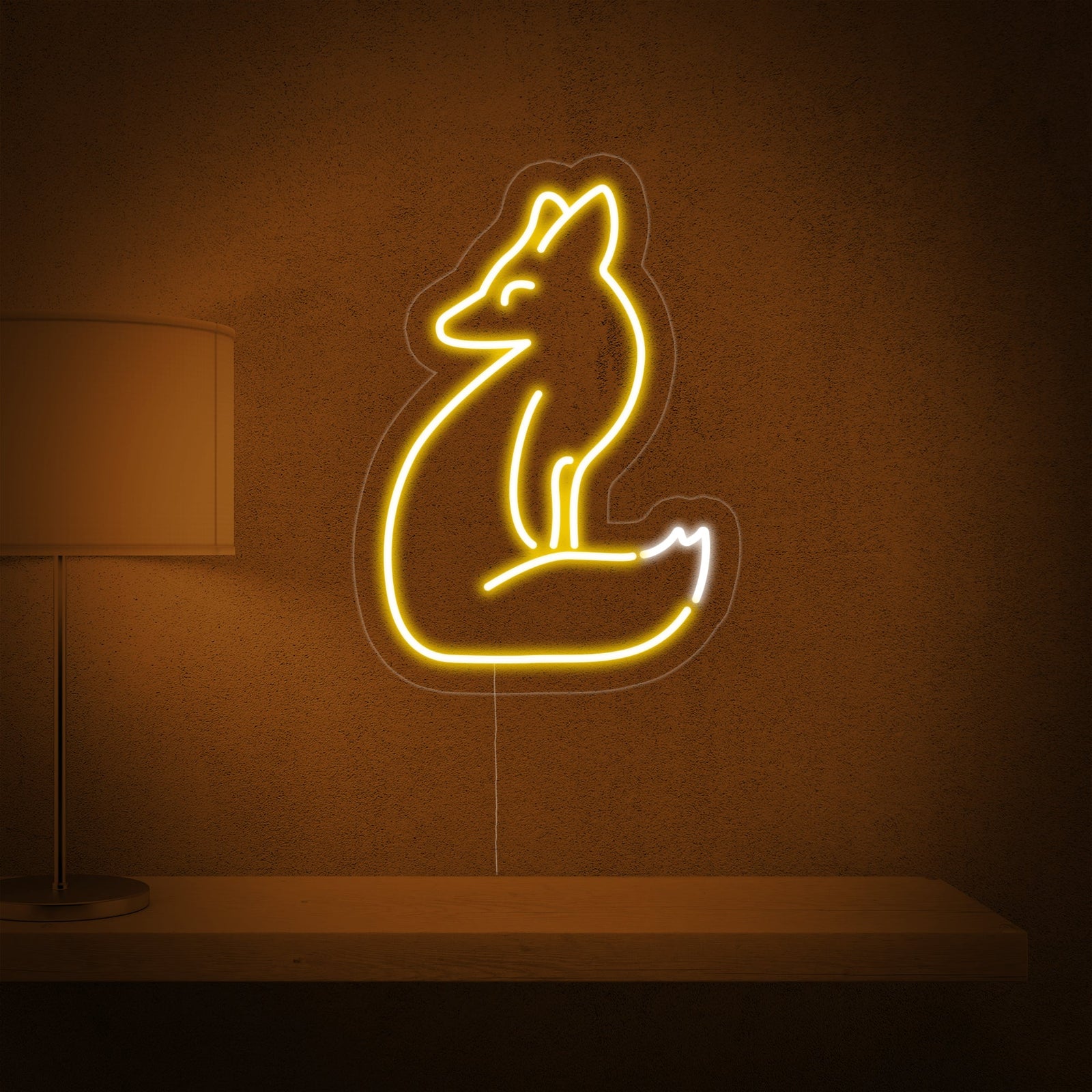 A clean graphic representation of the Fox neon sign design against a neutral background.