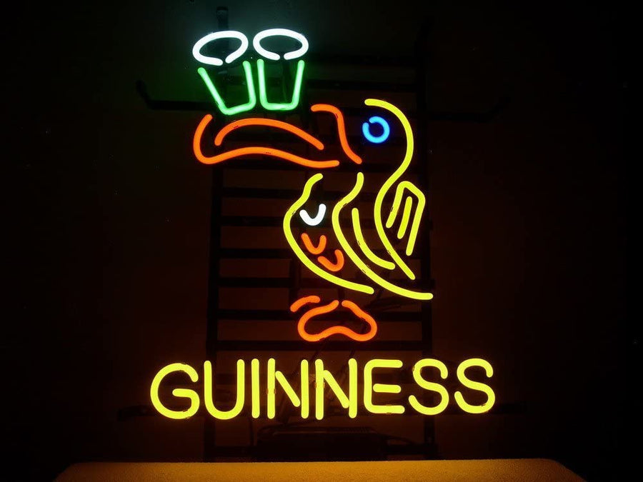"Guin Irish Lager Ale Beer" Neon Sign