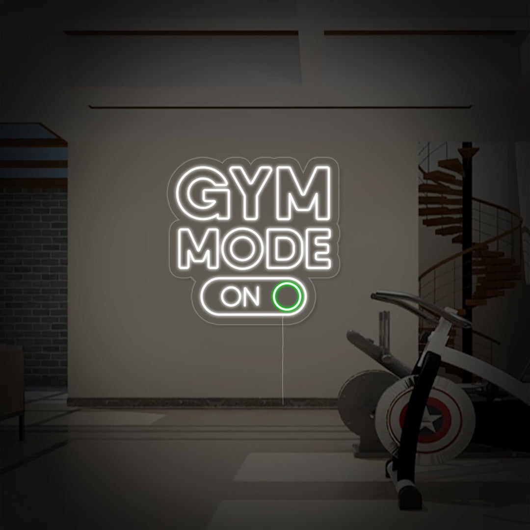 "Gym Mode On Fitness" Neon Sign