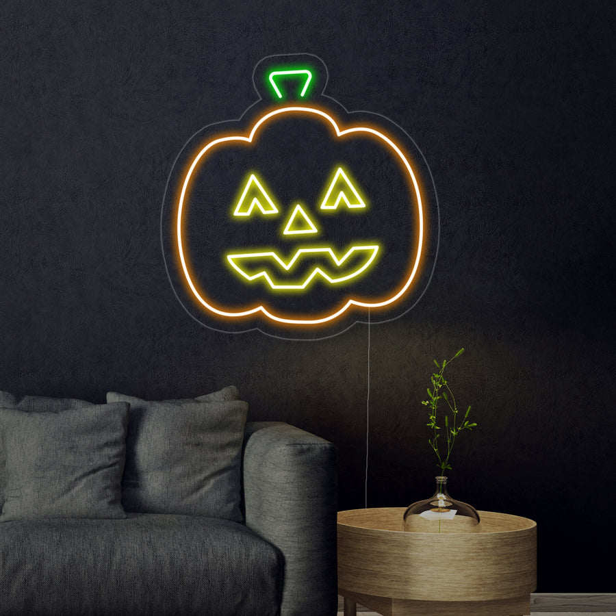 "Halloween Pumpkin" Neon Sign