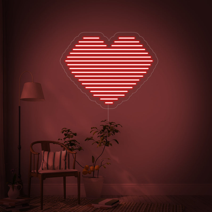 "Heart Line" Neon Sign