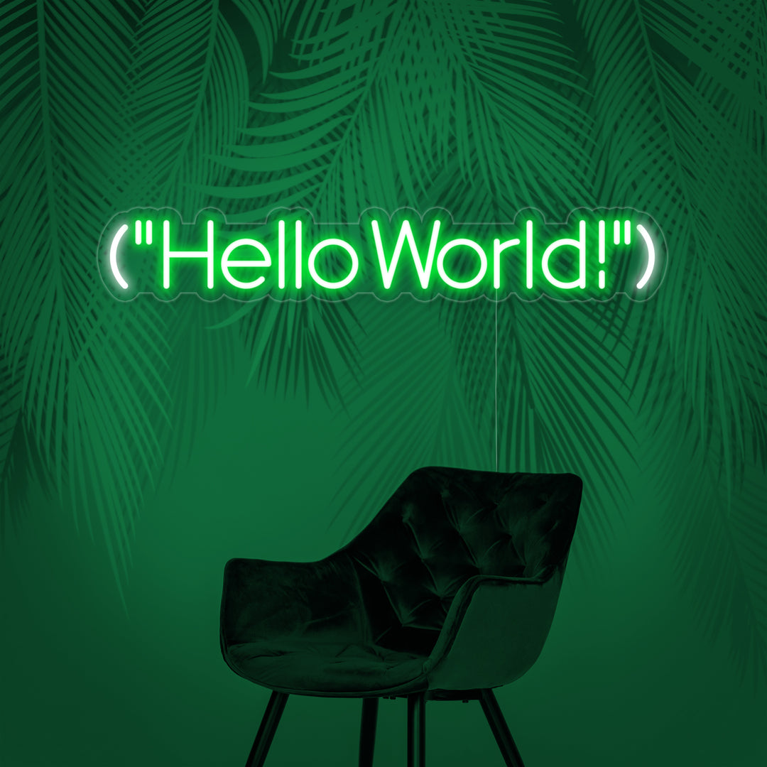 "Hello World" Neon Sign