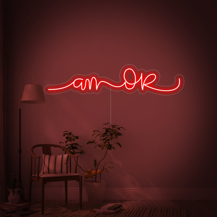 Stylish 'I am OK' neon wall decor with durable mounting backboard