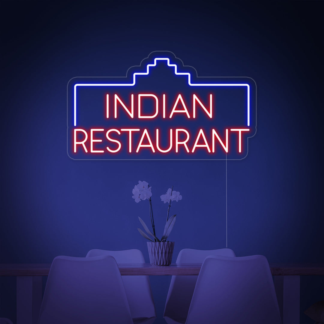 "INDIAN RESTAURANT" Neon Sign