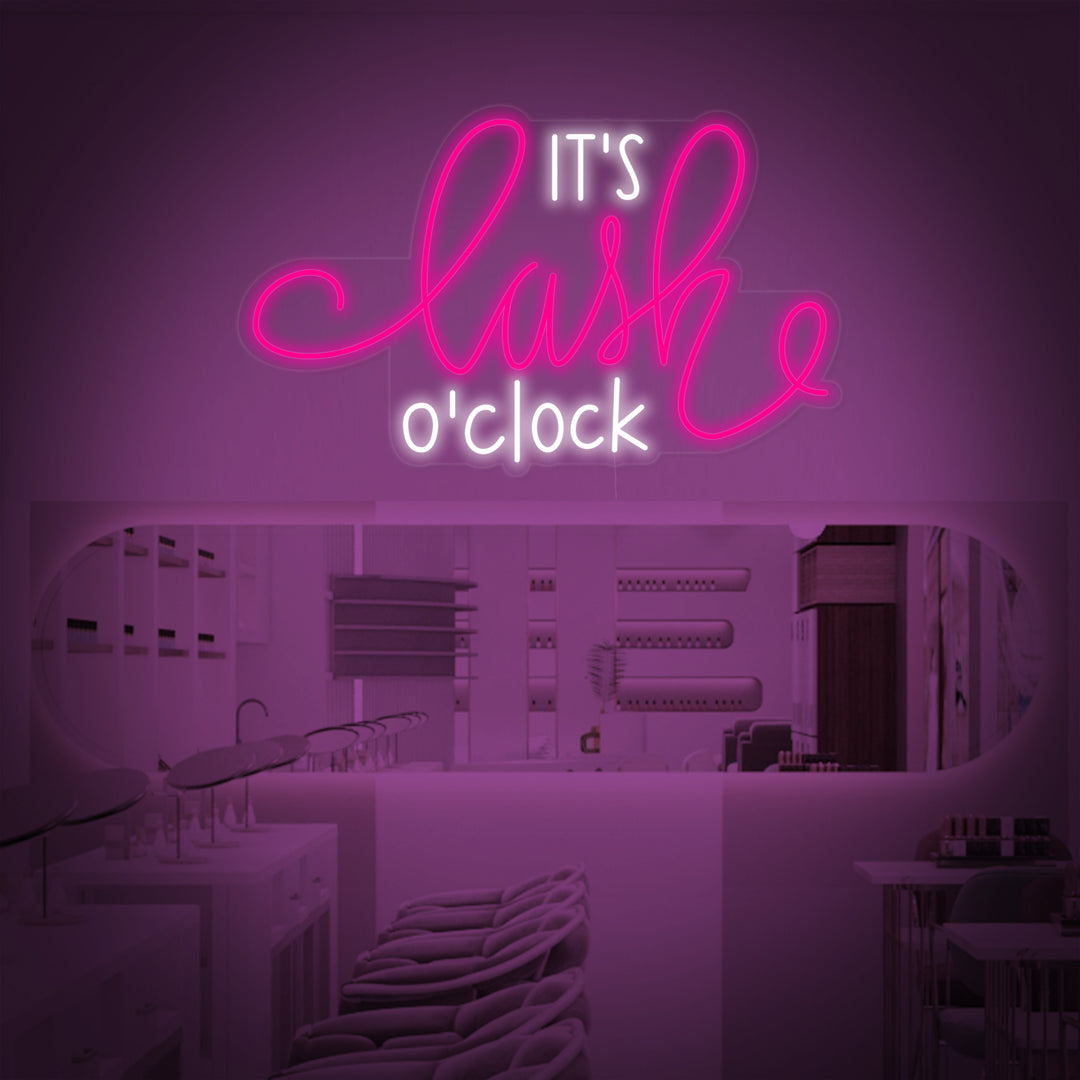 Its Lashes Oclock Neon Sign - HAPPYNEON – HAPPYNEON.COM