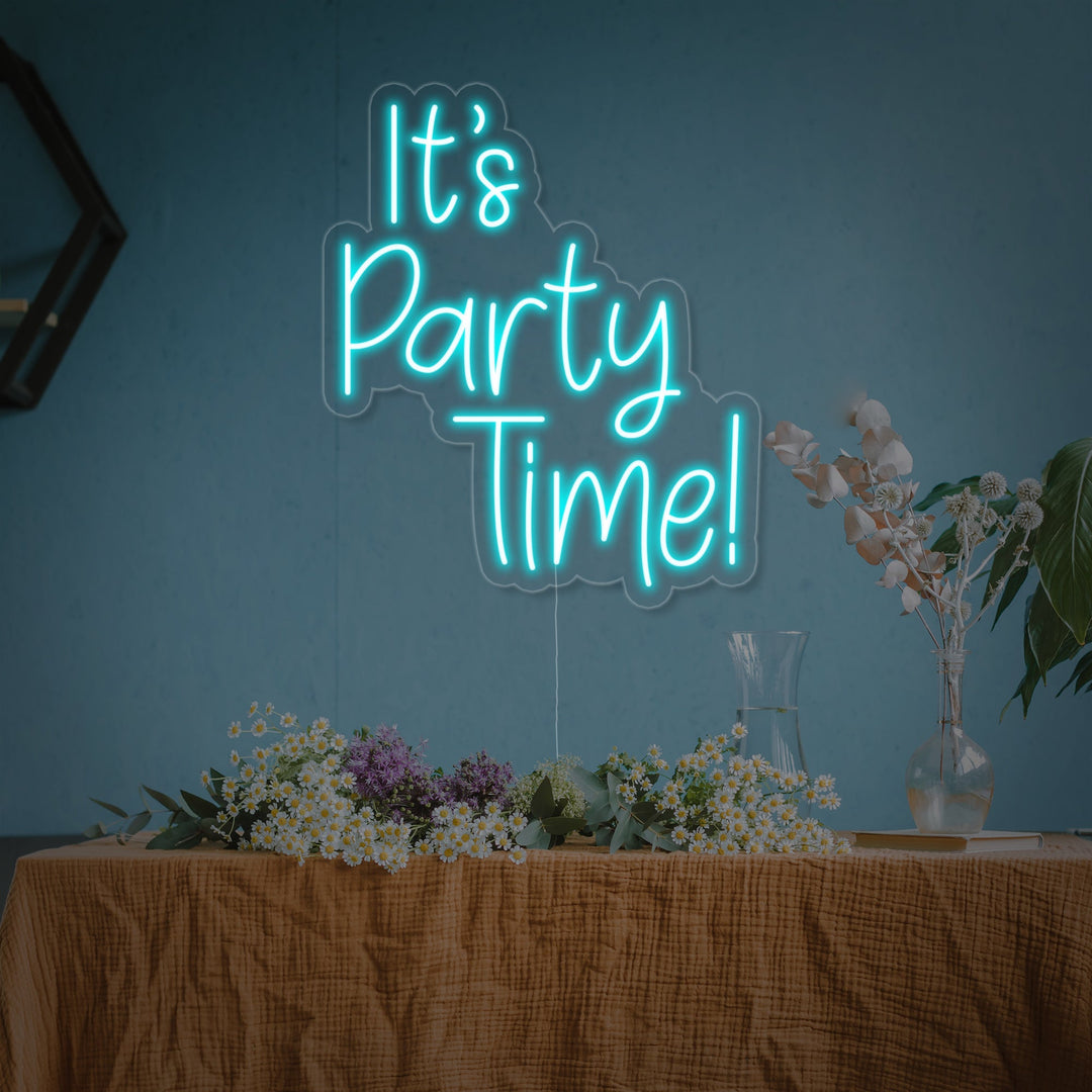 "Its Party Time" Neon Sign