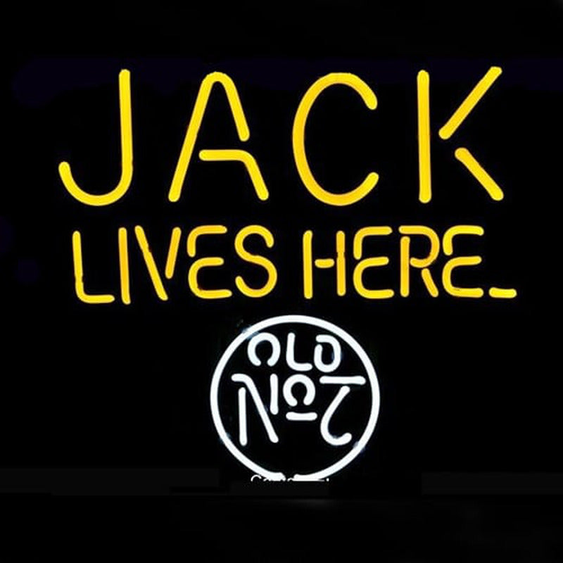 "Jack Lives Here No.7 Logo" Neon Sign