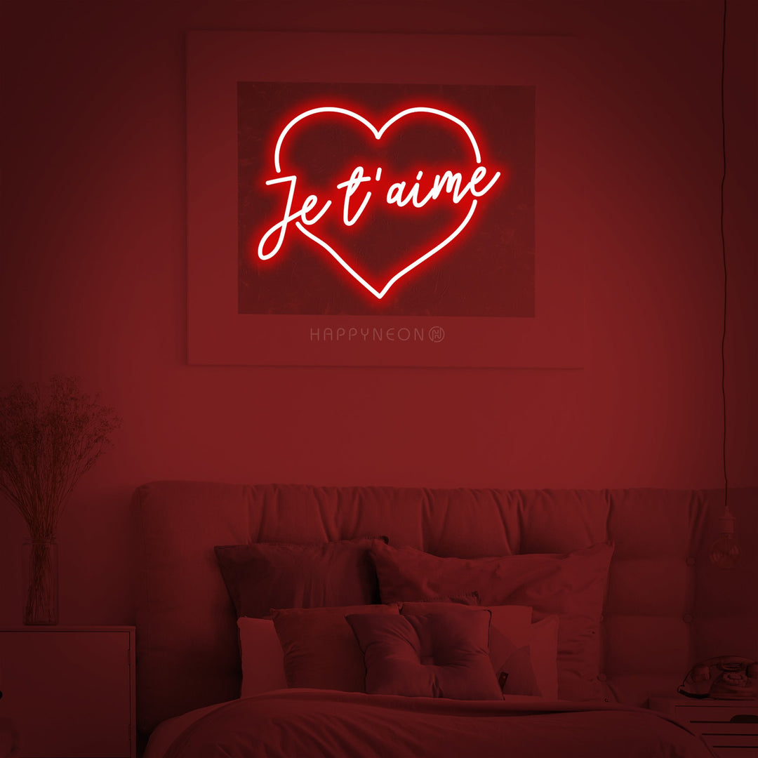 "Je taim (i love you)" Neon Sign