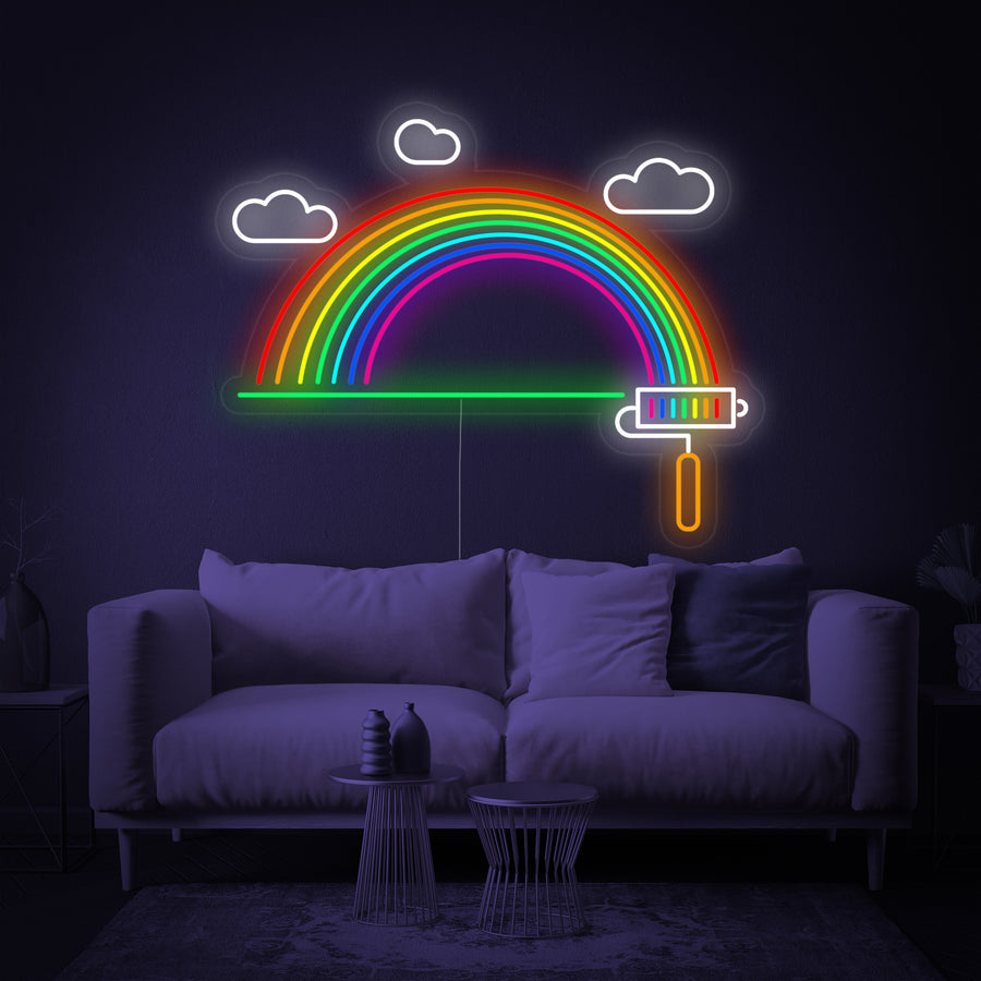 "LGBT Painting Rainbow" Neon Sign