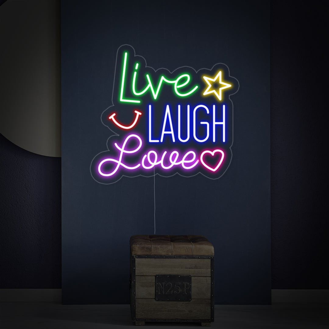 "Live Laugh Love" Neon Sign