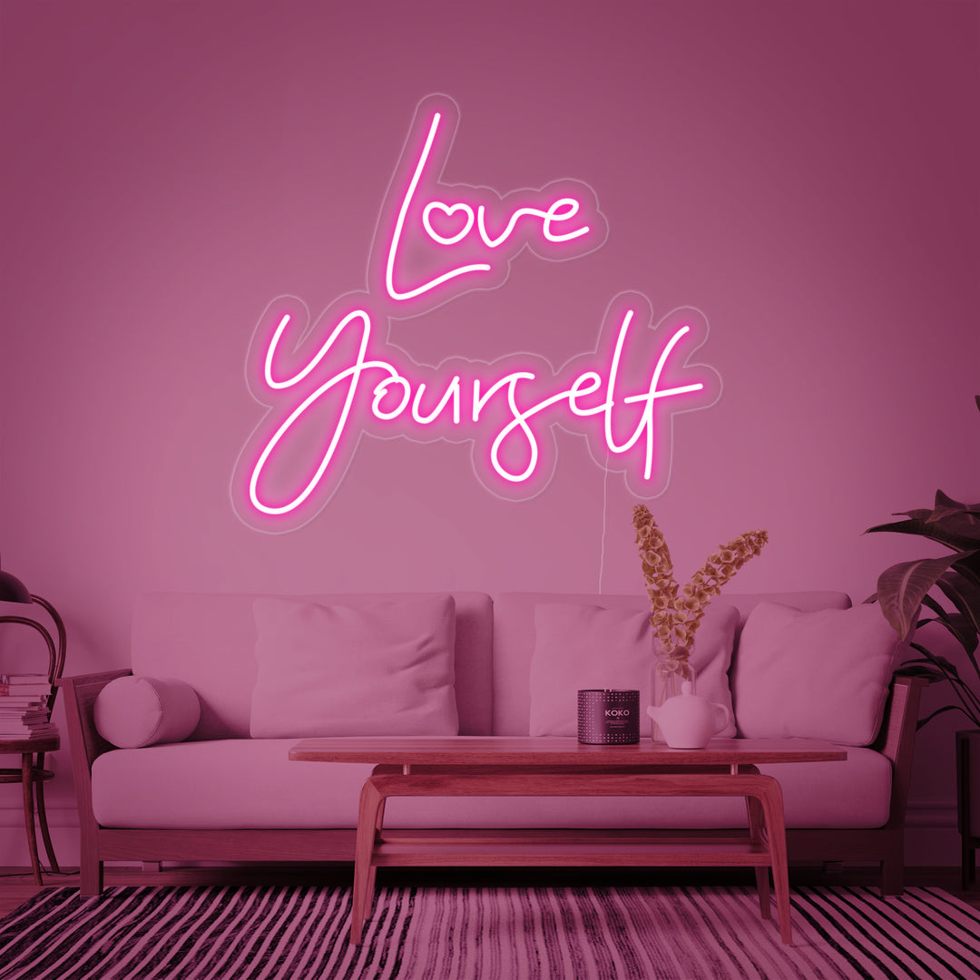 "Love Yourself" Neon Sign