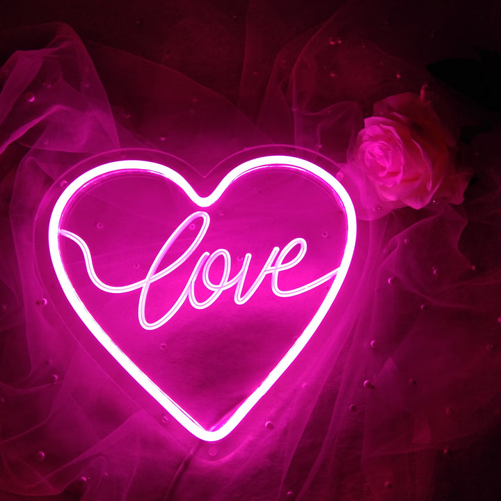"Love Heart" USB Mini LED Neon Sign