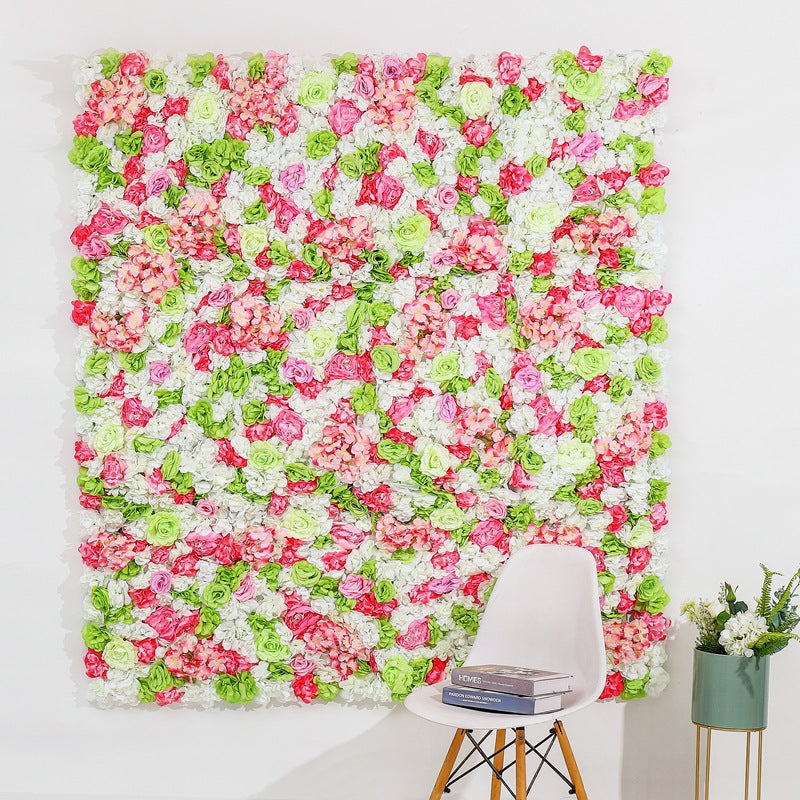 Luxury Pink and Green and Champagne Rose Flowers Wall, Rose Flowers Backdrop