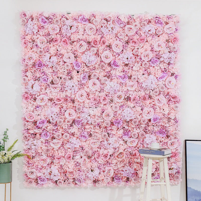 Luxury Pink and Purple Rose Flowers Wall, Rose Flowers Backdrop