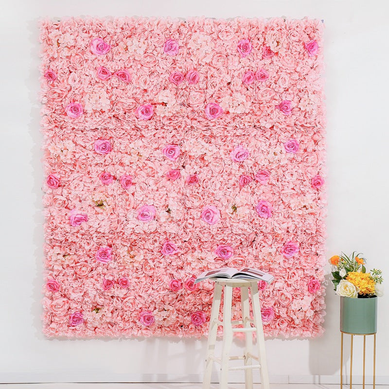 Luxury Pink Rose Flowers Wall, Rose Flowers Backdrop