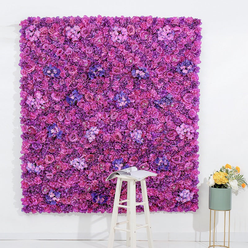 Luxury Purple Rose Flowers Wall, Rose Flowers Backdrop