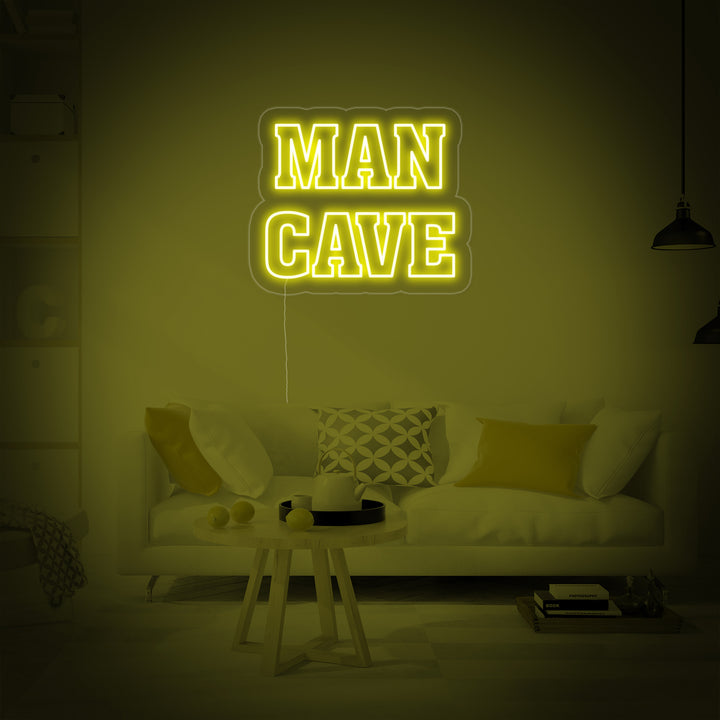 "Man Cave, Gamer Decor" Neon Sign