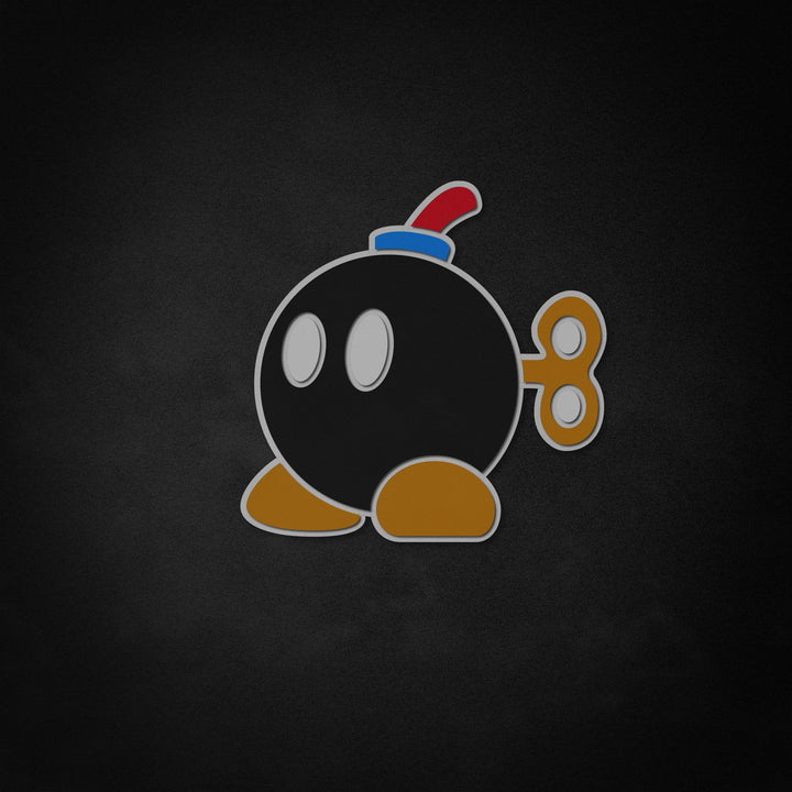 "Mario Bob-omb" Neon Like Sign