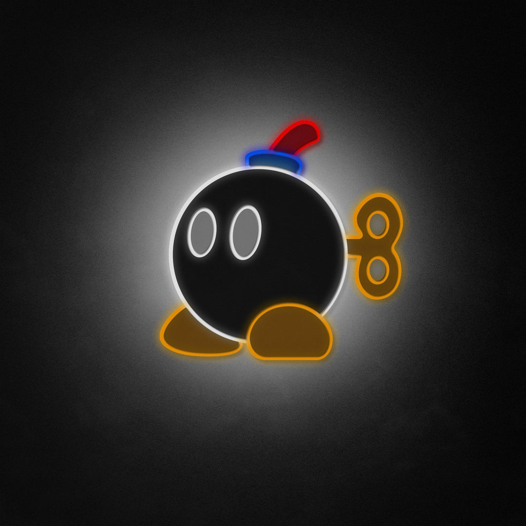 "Mario Bob-omb" Neon Like Sign