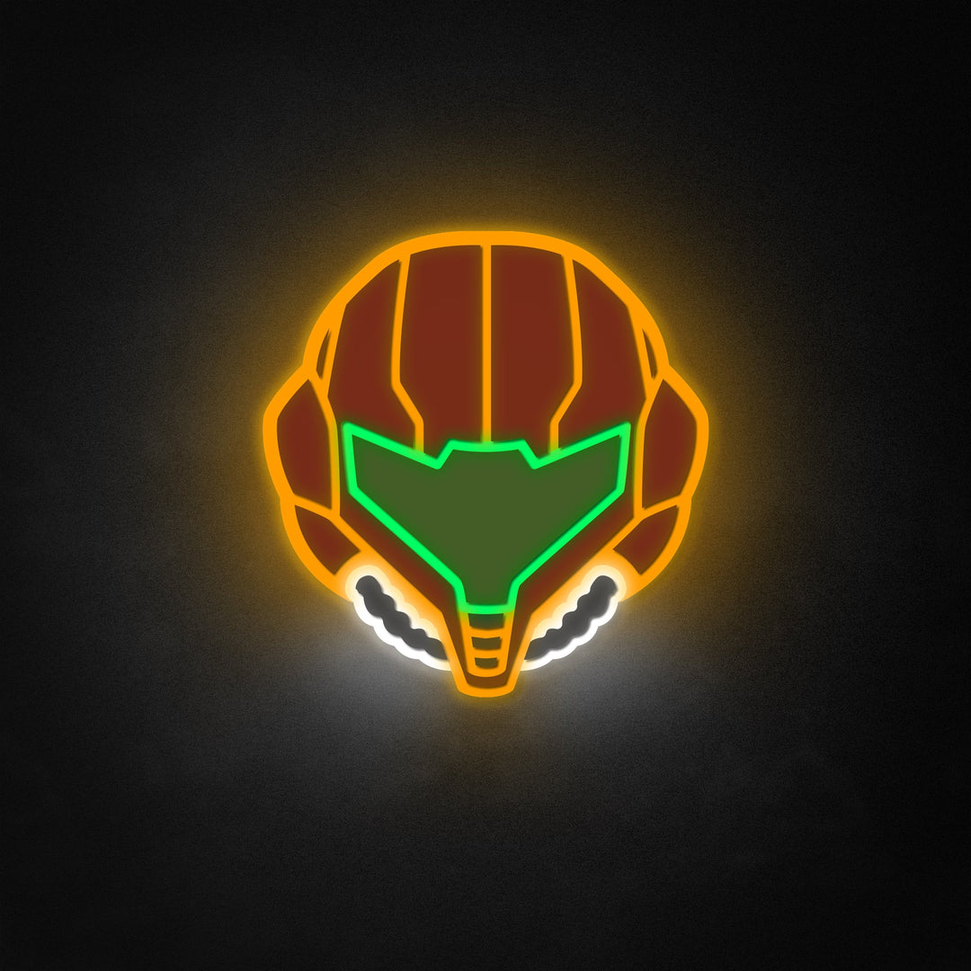 "Metroid Samus Sign" Neon Like Sign