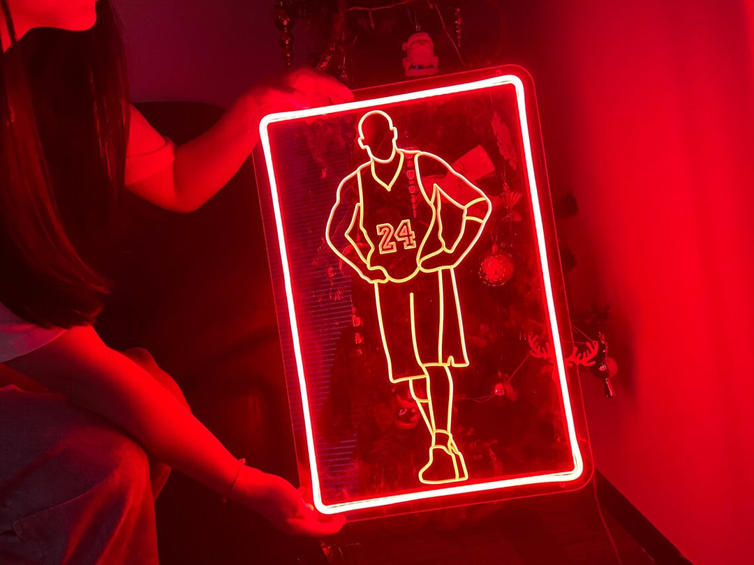 "Sports American Football Player 12" Mini Neon Sign