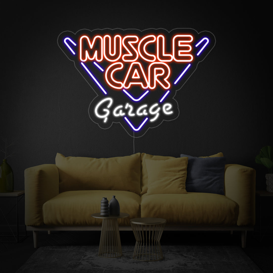 "Muscle Car Garage" Neon Sign